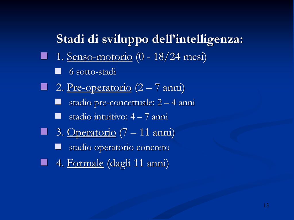 Lo sviluppo cognitivo secondo Jean Piaget ppt scaricare